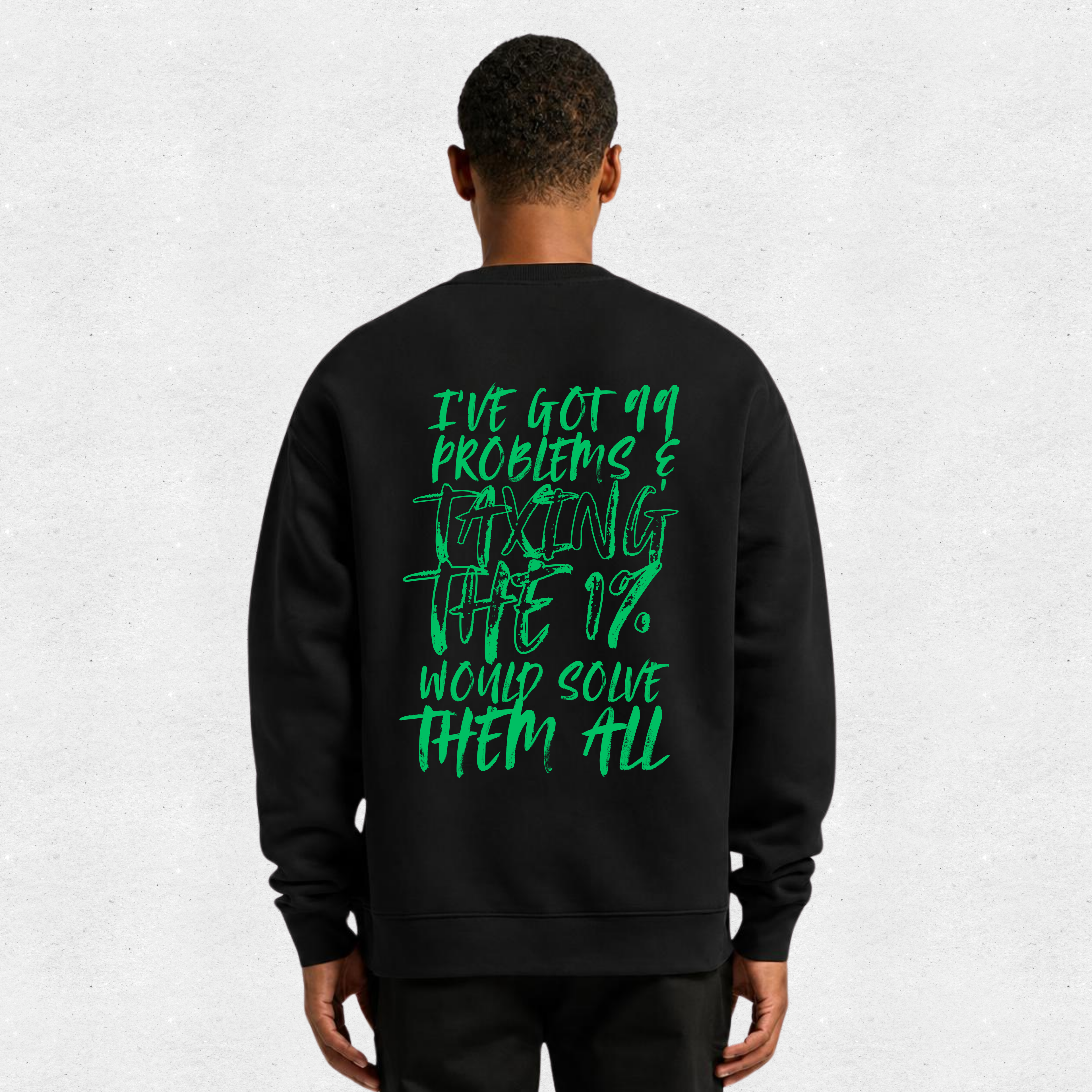 TAX THE 1% | RELAX CREW | UNI | GREEN