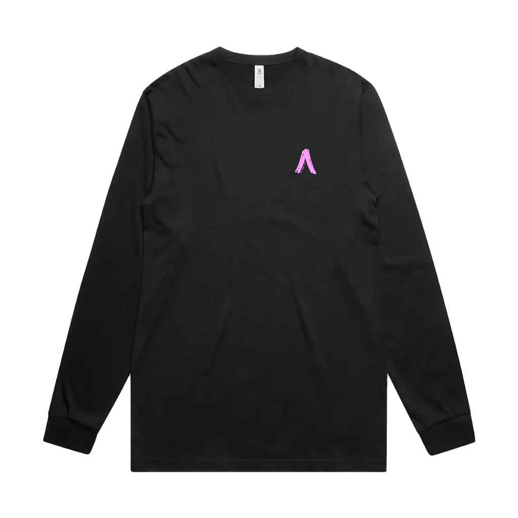 Black front flat lay
