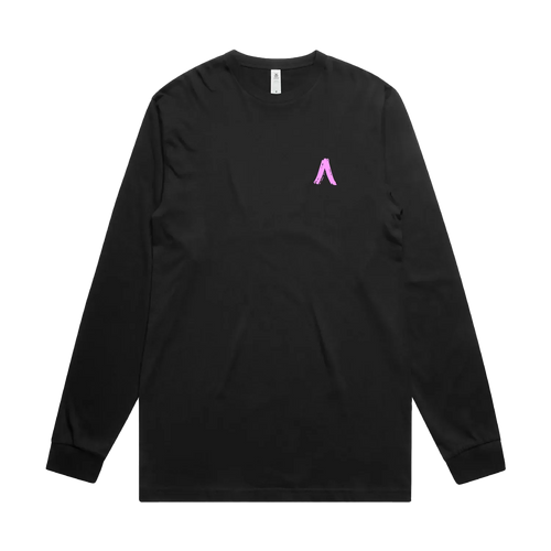 Black front flat lay