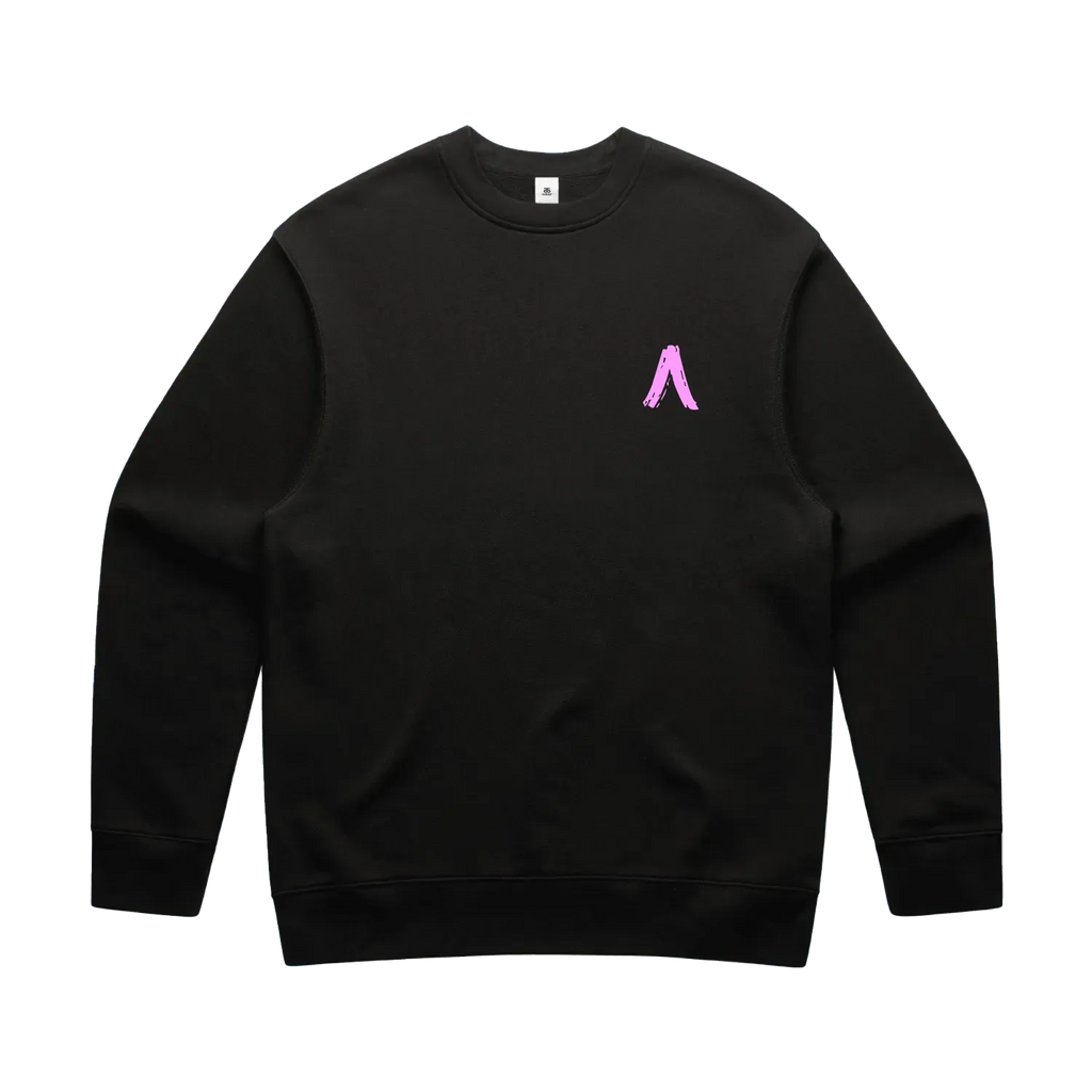 Black front flat lay