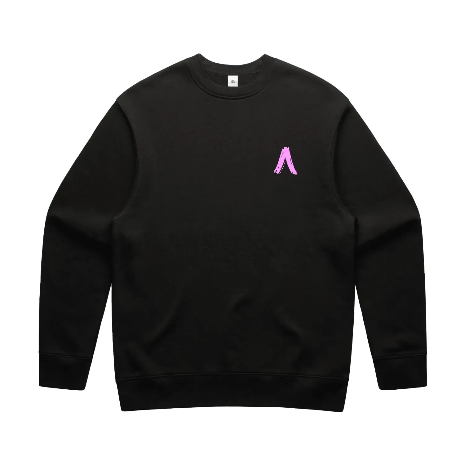 Black front flat lay