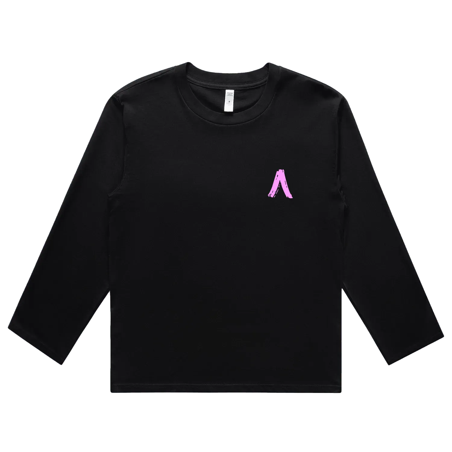 Black front flat lay
