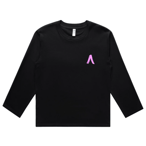 Black front flat lay