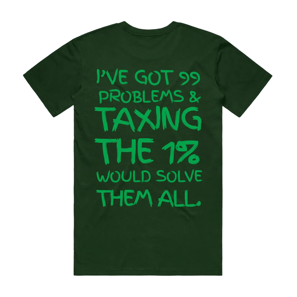 Forest Green back flat lay