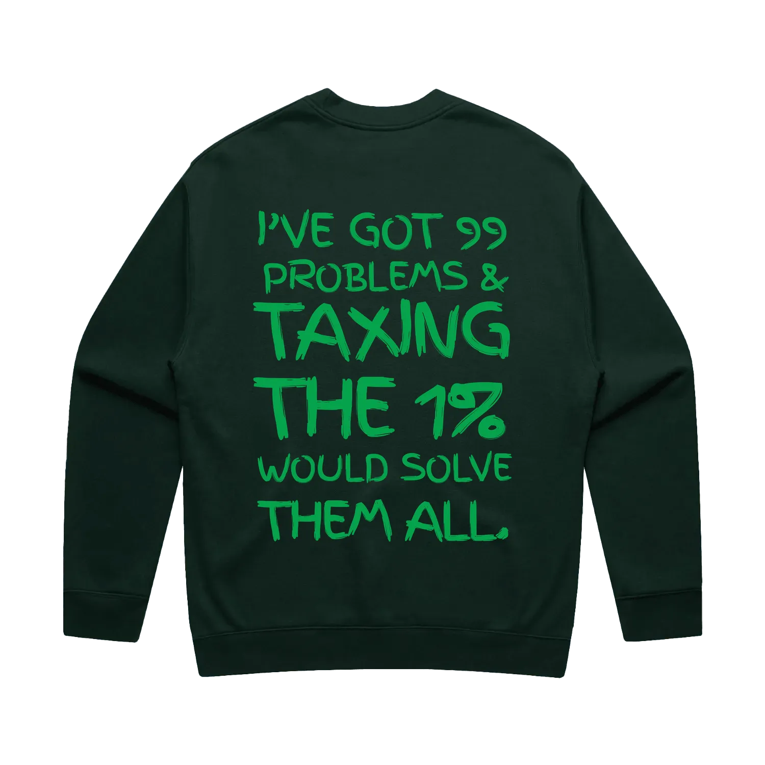 Pine Green back flat lay