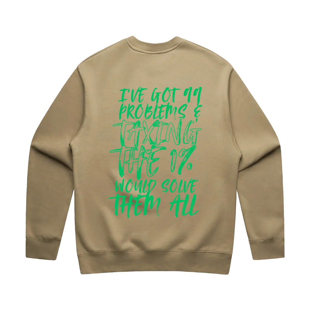 TAX THE 1% | RELAX CREW | UNI | GREEN