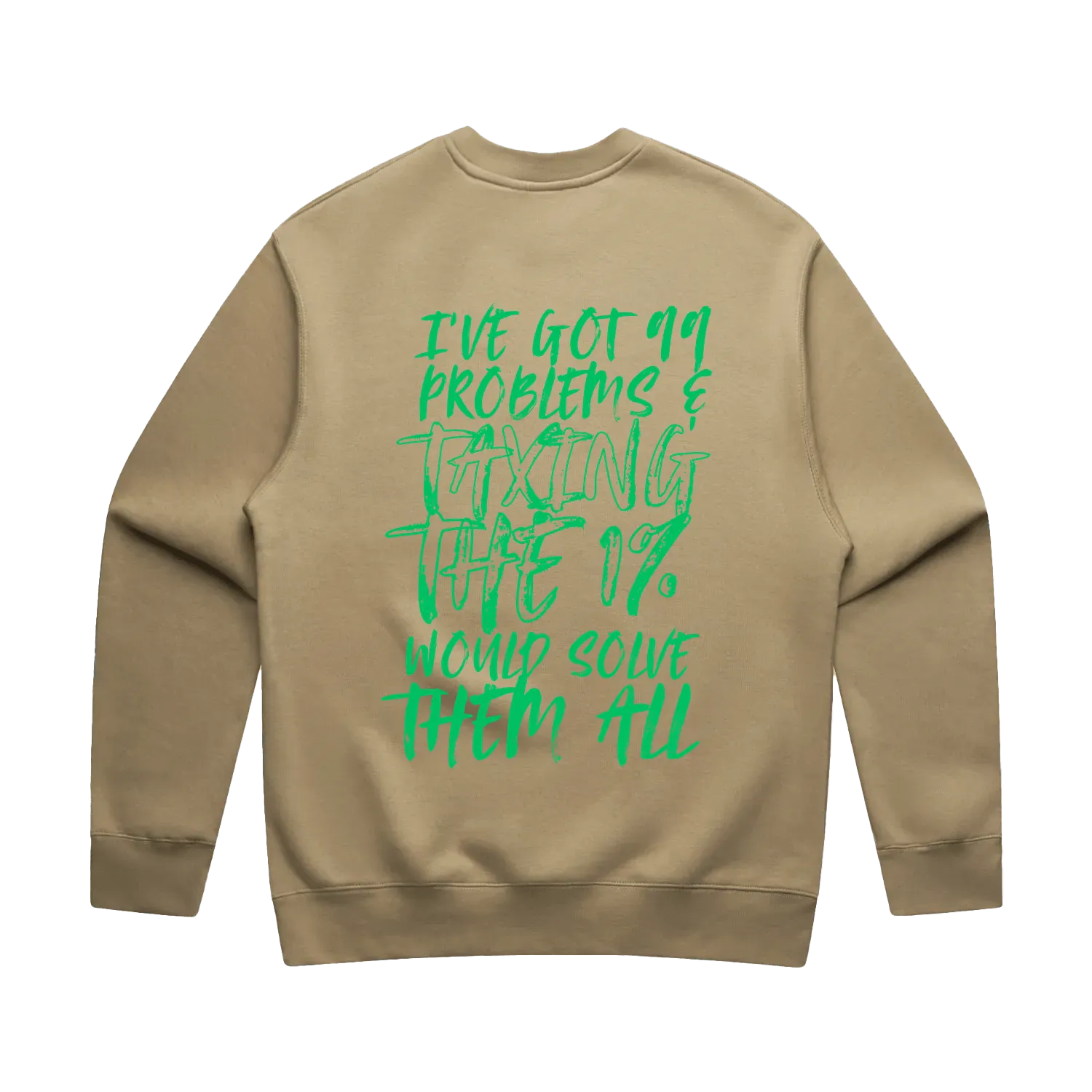 TAX THE 1% | RELAX CREW | UNI | GREEN